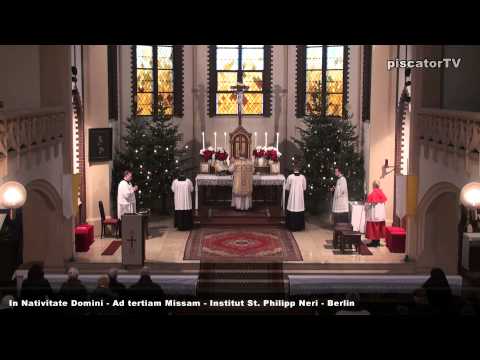 In Nativitate Domini Ad tertiam Missam 10 Praefatio - Traditional Latin Mass