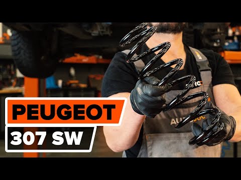 How to change rear springs on PEUGEOT 307 (3H) [TUTORIAL AUTODOC]