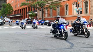 Police Motorcades escorts for Police week in Washington DC #policeweek  #harleydavidson