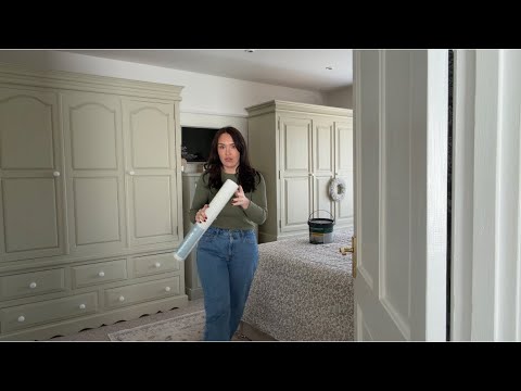 Country Bedroom Refresh, new wallpaper & paint