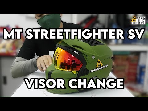How to: MT Streetfighter SV helmet | Visor change and gap adjustment