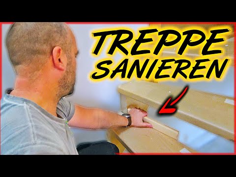 TREPPE SANIEREN | Treppenstufen verkleiden & Holz richtig sägen | Home Build Solution