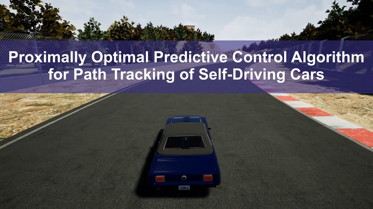 Proximally Optimal Predictive Control Algorithm for Path Tracking of Self Driving Cars
