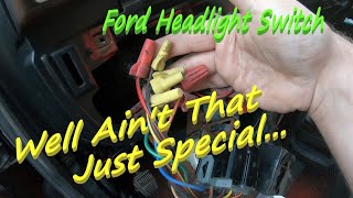 1990 Ford F350 Headlight Switch Replacement - Bricknose - OBS - DIY Headlight Fix
