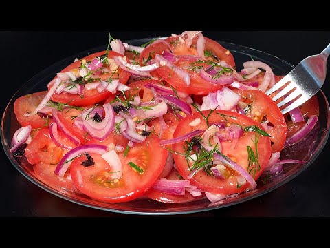 Die leckerste Tomaten-Vorspeise aller Zeiten! 🍅 Zaubersalat – schnell und einfach