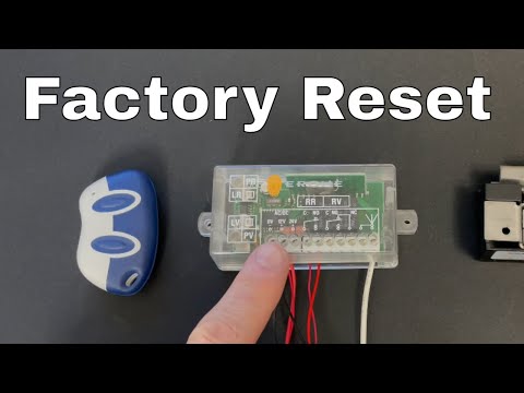 How To Factory Reset CDVI WR2 ERONE RADIUM