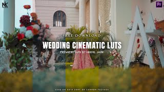 5 FREE Wedding Color Luts  Wedding Cinematic Luts 