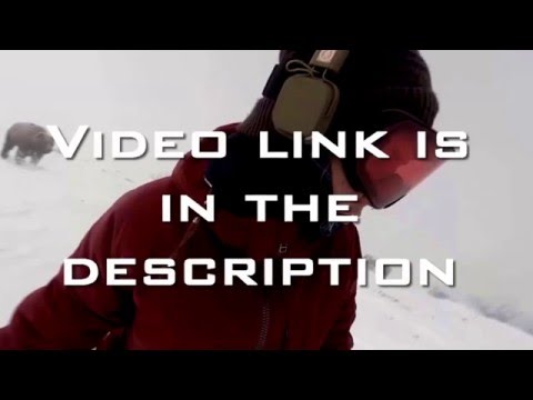 Snowboarder Girl Chased By Bear - I Was Singing Rihanna Work And Didn't Know It Was Behind Me!