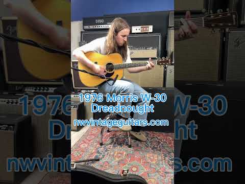 Morris W-30 X-Braced Martin Style Dreadnought  - 1976 image 25