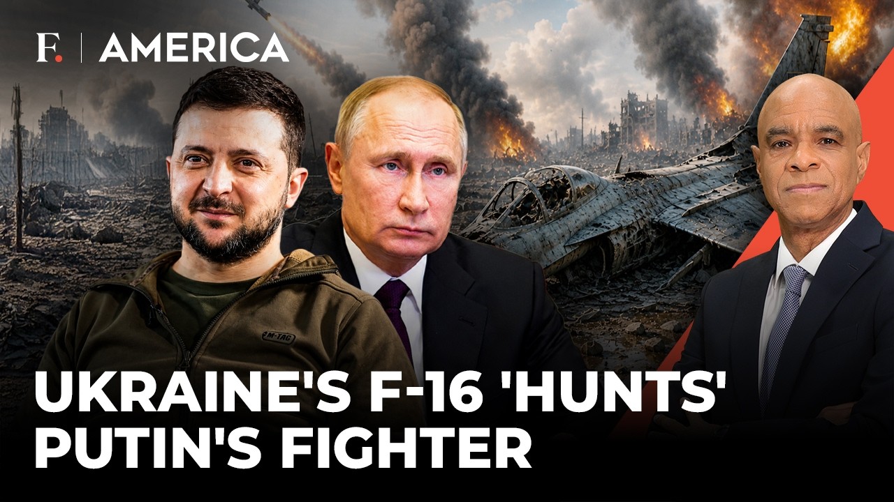 Putin's Fighter Falls as Ukraine's F-16 Scores Historic First Kill | Firstpost America | N18G