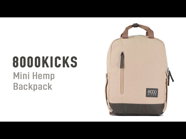 8000Kicks Mini Hemp - Compact Hemp Daypack