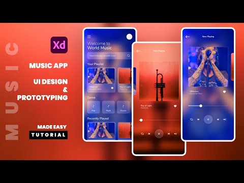 Cafe App UI Design and Interaction Animation in Adobe XD XD Tutorial Speed Art Tips Tricks