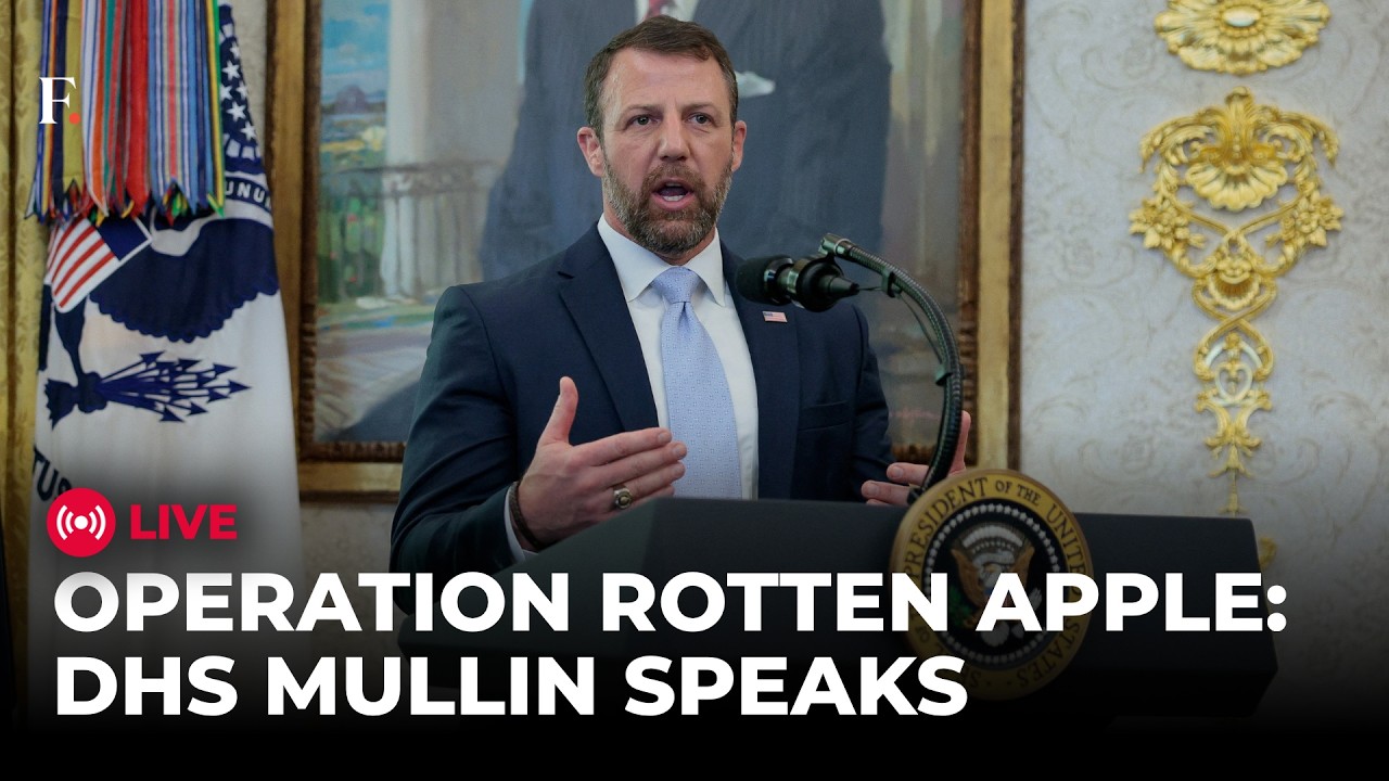 LIVE: DHS Secretary Mullin Speaks on Operation Rotten Apple | US | TRUMP