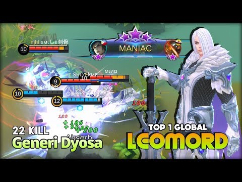 22 Kill & Maniac in Arena Contest! Generi Dyosa Top 1 Global Leomord ~ Mobile Legends