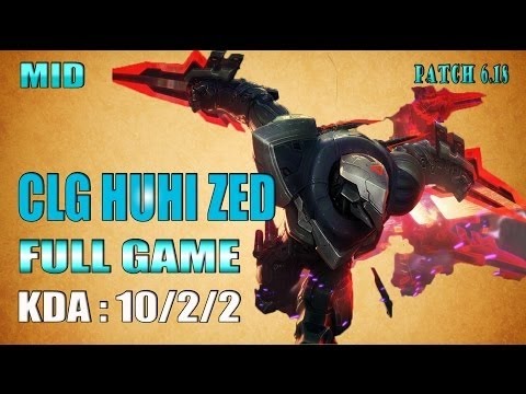 CLG Huhi Zed vs Viktor Mid lane - Full Game (September 11, 2016)