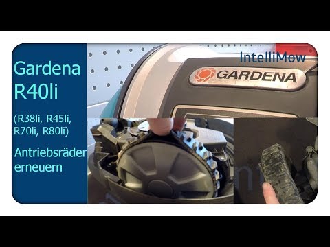 Gardena R40li Antriebsräder tauschen