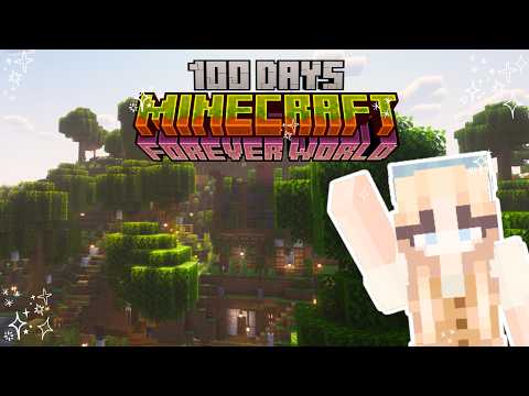 I Spent 100 Days In My COZY MINECRAFT FOREVER World - FULL MOVIE