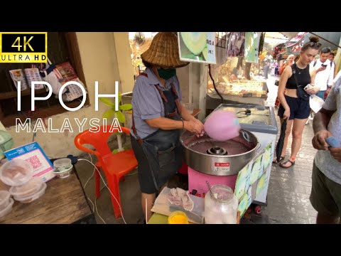 [4K]🇲🇾 A CIDADE MAIS SUBERRADA DE IPOH MALÁSIA - Passeio a pé pela VIDA REAL