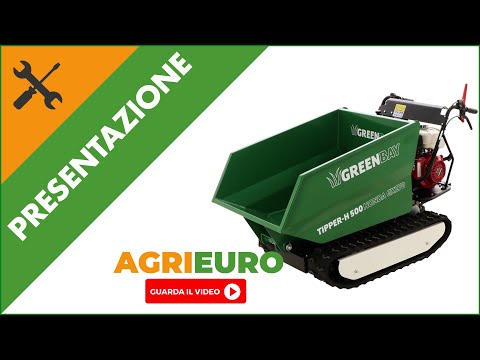 Motocarriola cingolata dumper GreenBay TIPPER-H 500: presentazione