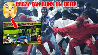 Crazy FAN Runs DOWN on Kendrick Superbowl Show!