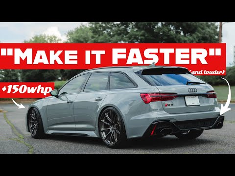 The Audi RS6 Avant is a BEAST with just a Tune and Exhaust!