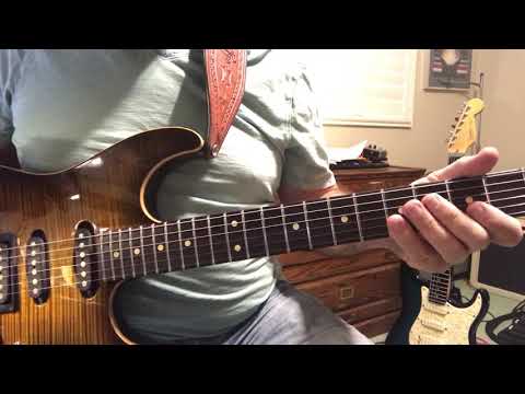 TrueFire student playing Robbie Calvo licks form his R&B lessons