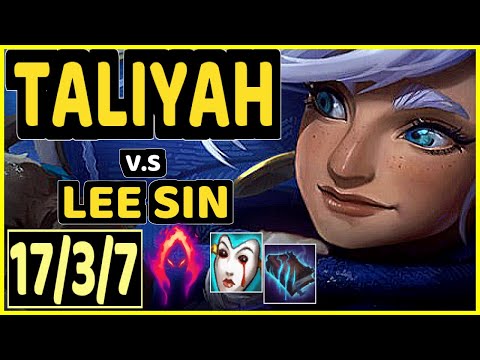 GIDEON (TALIYAH) vs LEE SIN - QUADRAKILL 17/3/7 KDA JUNGLE CHALLENGER GAMEPLAY - KR