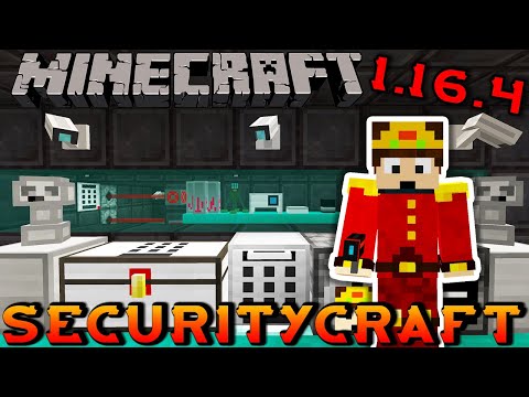 SECURITYCRAFT 1.16.4 !!! (Explosives, Lasers, Cameras, Turrets) | Minecraft Mod Review