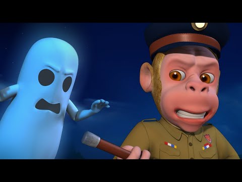 EK Bhoot Aaya Jungle Mein - Police Bandar Mama | Hindi Rhymes for Children | Infobells