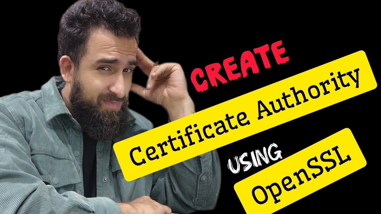 Create a CA (Certificate Authority) using openSSL #openssl #cisco #windows 