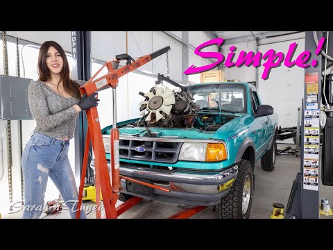 They Couldn't Make This Any Easier! // Ford Ranger 4.0 Engine Removal