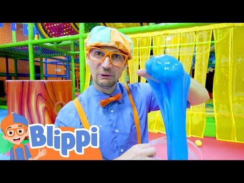 Learn Five Senses With Blippi & More at The Indoor Kids Playground | Educational Videos For Toddlers