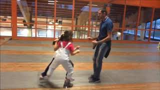 MONTAGGIO GAMBE SCHERMA CON CORDINE