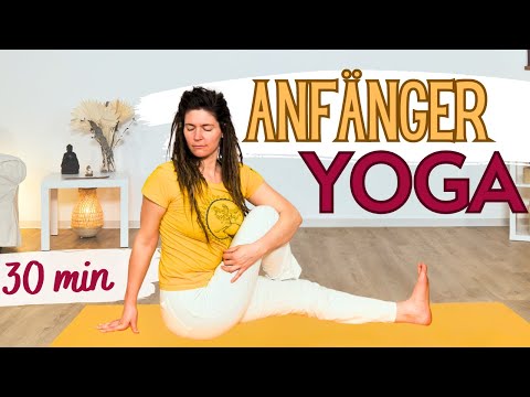 Yoga für Anfänger:innen oder sanfte Praxis - 30 Minuten Yoga Vidya Grundreihe mit Durga