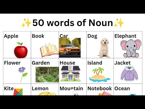 Basic 50 words of noun #english #pictures #words#easylearning @EasyLearningVocabulary24