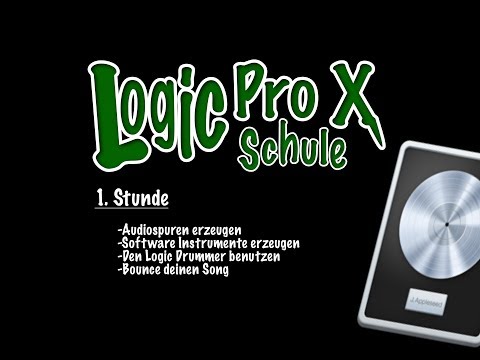 Logic Pro X Tutorial Deutsch - Teil 1 - Spuren erstellen - Logic Drummer