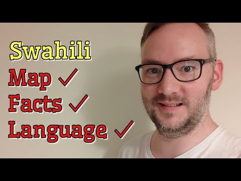 ASMR Learning Swahili: Easing your stress and helping you sleep (Facts, language and map video)