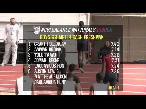 Boys 60m Freshman Final - New Balance Nationals Indoor 2013