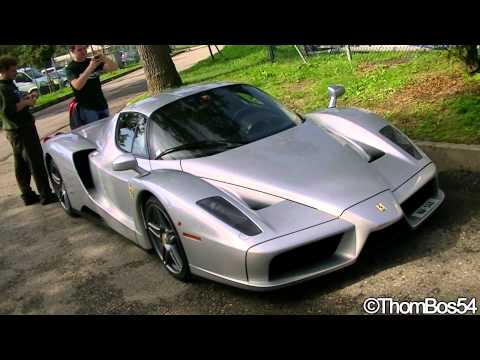 SILVER Straight piped Ferrari Enzo - EPIC start up & tunnel sounds