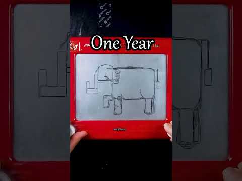 How long it takes to become an Etch a Sketch master