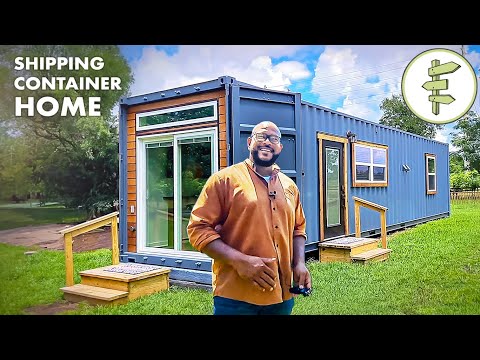 High-End Shipping Container Home Built on a DIY Budget - TINY HOUSE TOUR