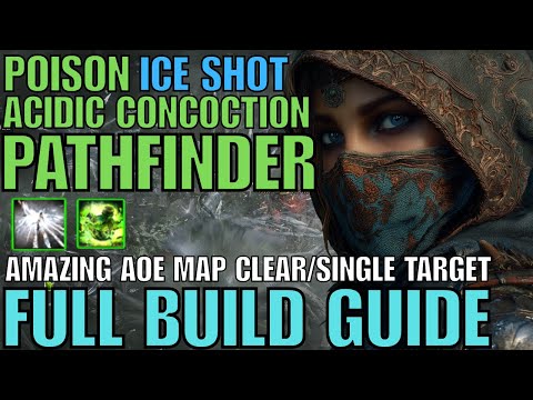 Poison Ice Shot/Acidic Concoction Pathfinder Build Guide Huge AOE Insane Single Target POE2 0.3