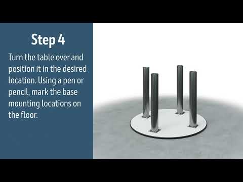 Steel Leg Table Installation Instructions