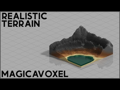 MagicaVoxel Tutorials EP2: Step by Step Guide on Realistic Terrain in MagicaVoxel