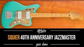Video thumbnail for Squier 40th Anniversary Jazzmaster Vintage Edition Satin Seafoam Green by Max Guitar B.V.