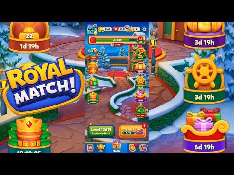 "Extremely Hard" level 12,619 in Royal Match?!