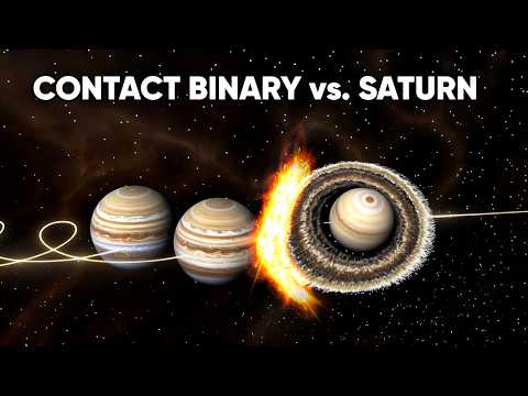 CONTACT BINARY JUPITER vs SATURN! The Most MASSIVE Moon System Ever Created!