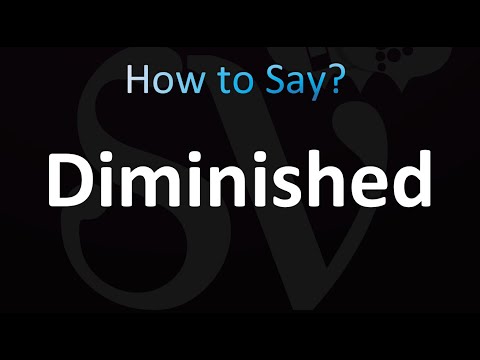 How to Pronounce Diminished (correctly!)