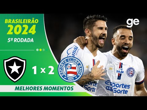 Bahia vence o Botafogo fora de casa e assume a vice-liderança do Brasileirão