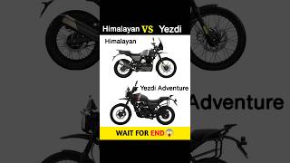 Himalayan Vs Yezdi Adventure | Full Comparison || #shorts #himalayan #yezdi #adventure